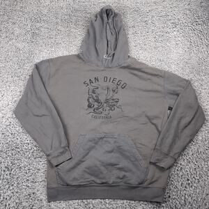 San Diego Hoodie Adult Extra Large Gray Destination Tour Pullover Fleece Casual